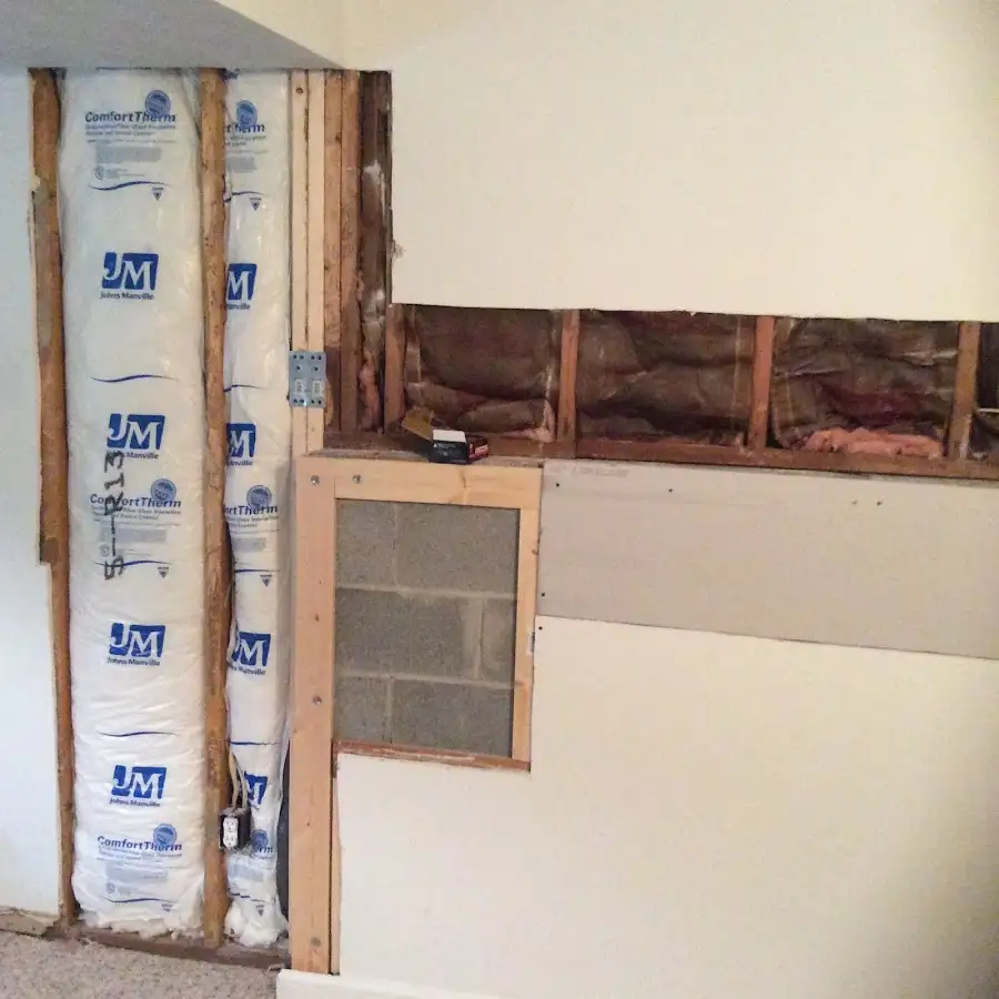 Wall insulation replacement during Structural Drying in Florham Park